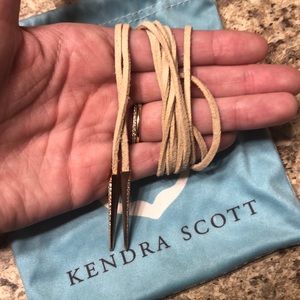 Rose gold wrap around necklace, Kendra Scott